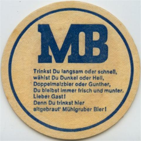 pfarrkirchen o-a mhlgruber rund 1b (215-trinkst du langsam-blau)